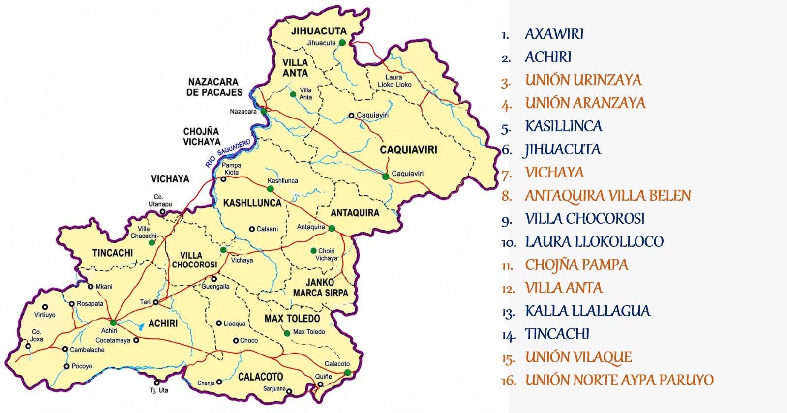 Mapa General de Hospitales